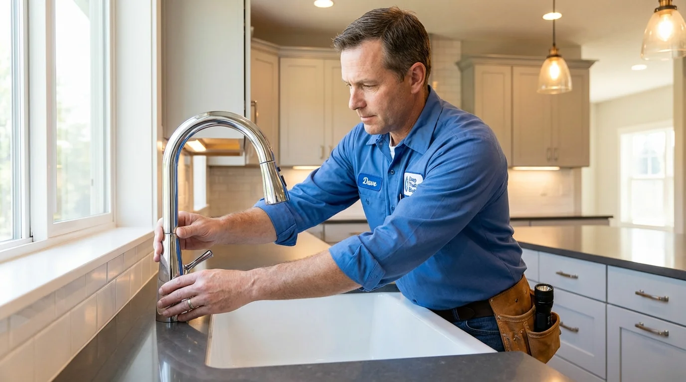 Kitchen faucet installation by Johns Plumbing LLC in Heppner
