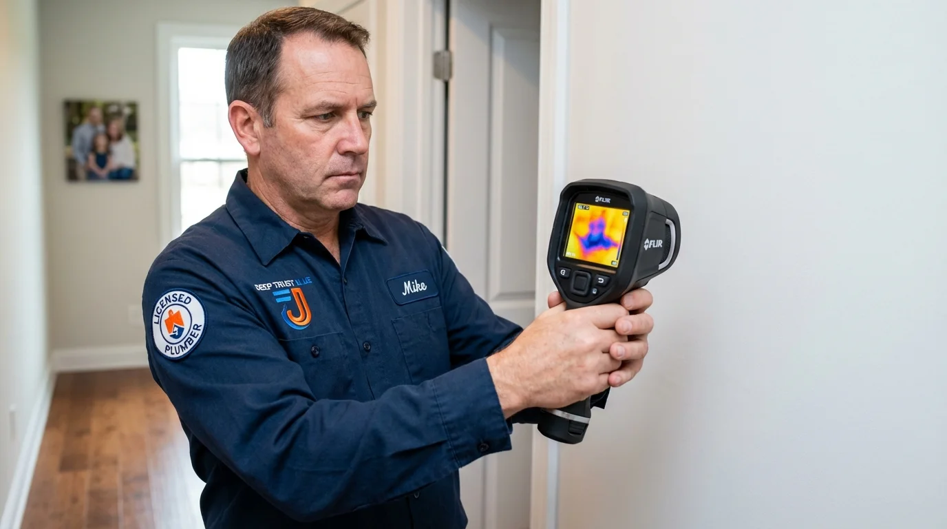 Thermal imaging leak detection by Johns Plumbing LLC in Heppner